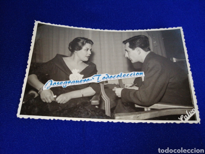 Cine: EMMA PENELLA ACTRIZ HOTEL EXCELSIOR VALENCIA A&Ntilde;O 1959 CON SELLO FOTOGR&Aacute;FICO CALVO
