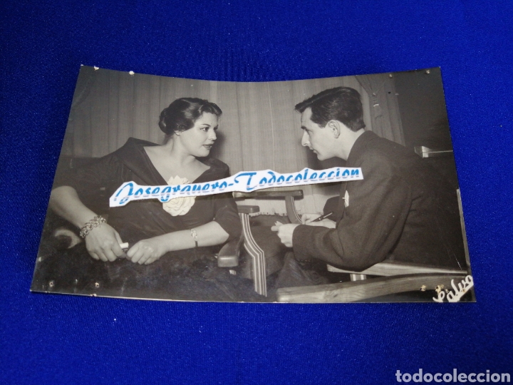 Cine: EMMA PENELLA ACTRIZ HOTEL EXCELSIOR VALENCIA A&Ntilde;O 1959 CON SELLO FOTOGR&Aacute;FICO CALVO