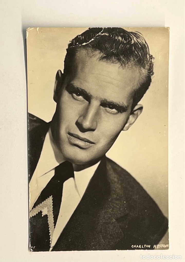 Cine: CHARLTON HESTON Postal Ediciones MARTE (h.1950?) S/C