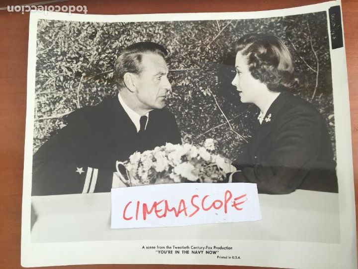 Cine: gary cooper puente de mando you're in the navy now foto original antigua b/n
