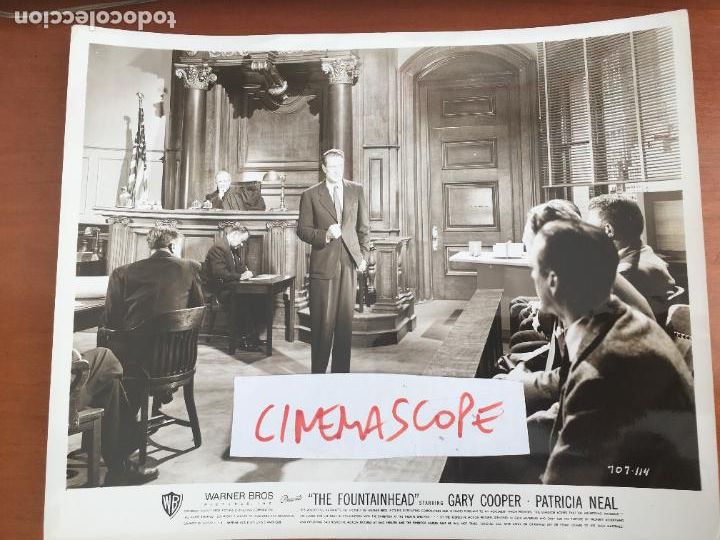 Cine: el manantial the fountainhead gary cooper foto original antigua b/n