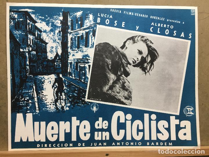 Cinema: ABL08 MUERTE DE UN CICLISTA LUCIA BOSE BARDEM ALBERTO CLOSAS LOBBY CARD ORIGINAL MEJICANO