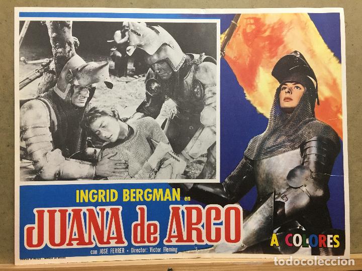 ABL13 JUANA DE ARCO INGRID BERGMAN LOBBY CARD ORIGINAL MEJICANO (Cine - Fotos, Fotocromos y Postales de Películas)