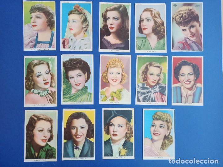 Cinema: Lote 14 postales/cromos de cine antiguo. Antiguas y originales.