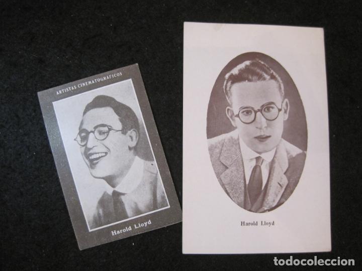Cine: HAROLD LLOYD-COLECCION DE 2 CROMOS DE CINE-VER FOTOS-(85.911)