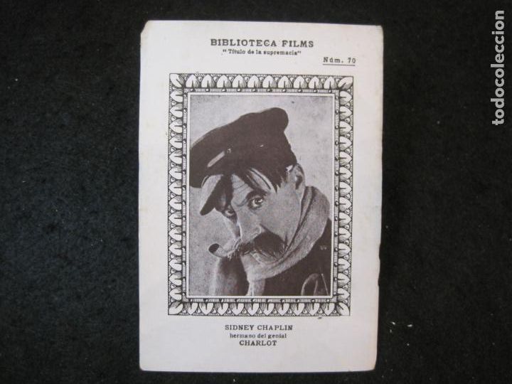 Cine: SIDNEY CHAPLIN HERMANO DEL GENIAL CHARLOT-BIBLIOTECA FILMS-VER FOTOS-(85.914)