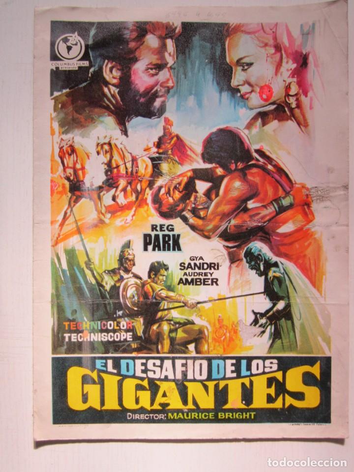 Cine: GUIA CARTEL DE 20x30 EL DESAFIO DE LOS GIGANTES CON REG PARK Y GYA SANDRI