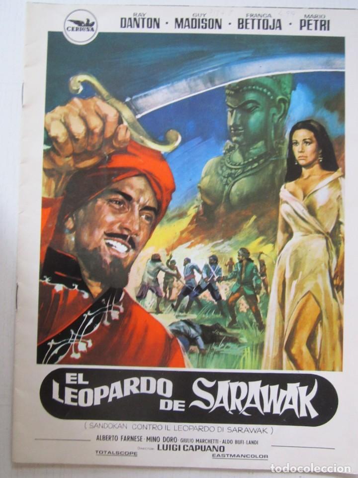 Cine: GUIA CARTEL DE 20 X30 El LEOPARDO DE SARAWAKIT.CON RAY DANTON Y FRANCA BETTOJA