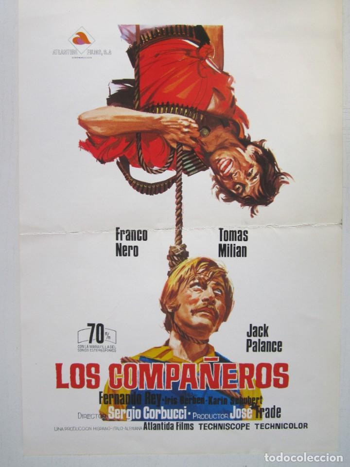 Cine: GUIA CARTEL DE 20X30 LOS COMPA&Ntilde;EROS DE SERGIO CORBUCCI CON JACK PALANCE Y FRANCO NERO