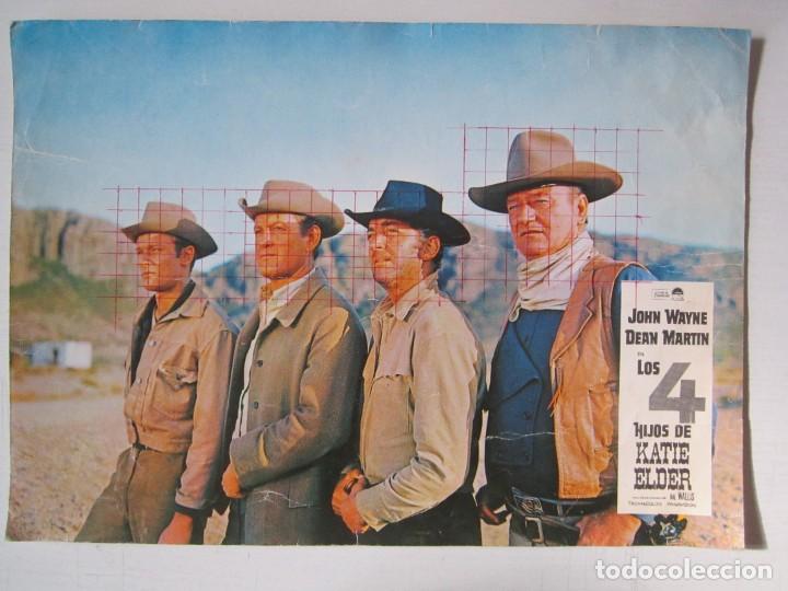 Cine: GUIA CARTEL DE 20X30 LOS CUATRO HIJOS DE KATIE ELDER USA 1965 DE HENRY HATHAWAY D.MARTIN Y JOHN WAYN