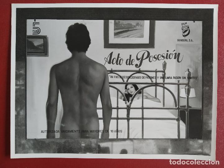 Cinema: Acto de posesi&oacute;n. Patxi Andi&oacute;n, Amparo Mu&ntilde;oz FOTO ORIGINAL DEL CARTEL EN EL CINE FUENCARRAL