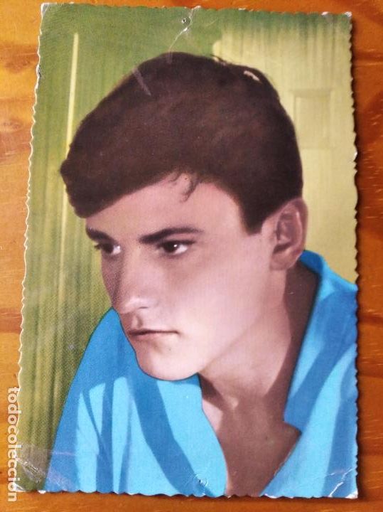 Cine: JACQUES PERRIN DE LA CHICA CON LA MALETA - POSTAL 1964 KORES OBSEQUIO CARBOPLAN N&ordm; 136 MADE IN SPAIN