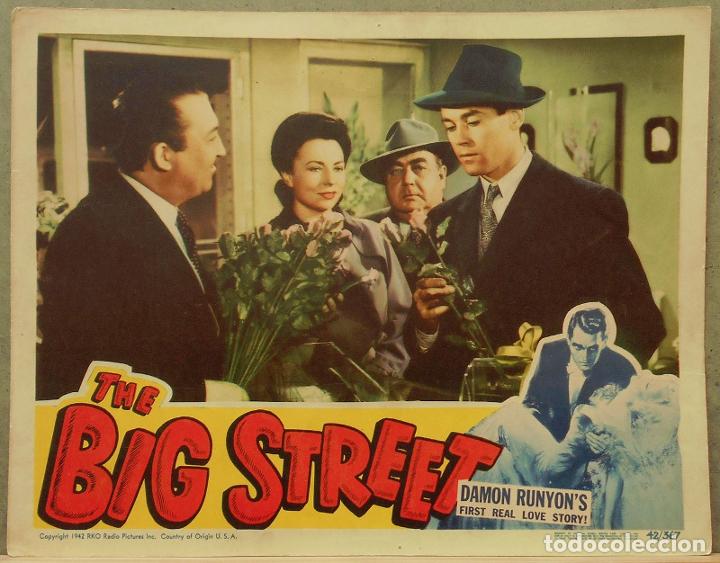 Cinema: LCJ 143D THE BIG STREET HENRY FONDA AGNES MOOREHEAD FOTOCROMO LOBBY CARD ORIGINAL AMERICANO