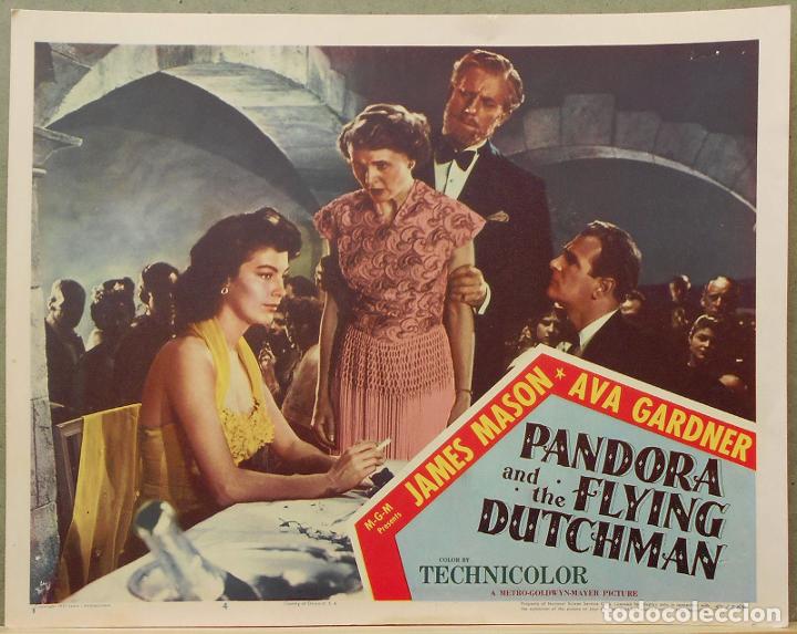 Cine: LCJ 147D PANDORA Y EL HOLANDES ERRANTE AVA GARDNER FOTOCROMO LOBBY CARD ORIGINAL AMERICANO