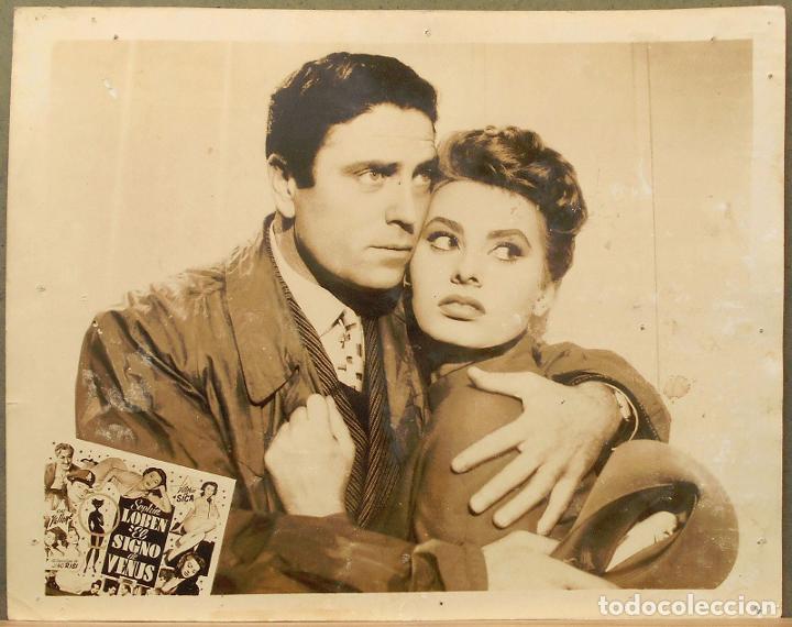 Cine: LCJ 301D JUDITH LA VENUS DE LA IRA SOFIA LOREN RAF VALLONE FOTOCROMO LOBBY CARD ORIGINAL CUBA