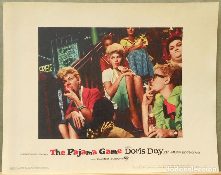 Cine: LCJ 416D THE PAJAMA GAME DORIS DAY STANLEY DONEN FOTOCROMO LOBBY CARD ORIG AMERICANO