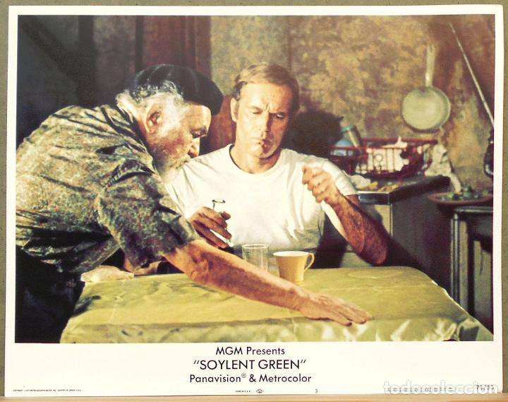 Cine: LCJ 570D CUANDO EL DESTNO NOS ALCANCE CHARLTON HESTON SCI-FI FOTOCROMO LOBBY CARD ORIGINAL AMERICANO