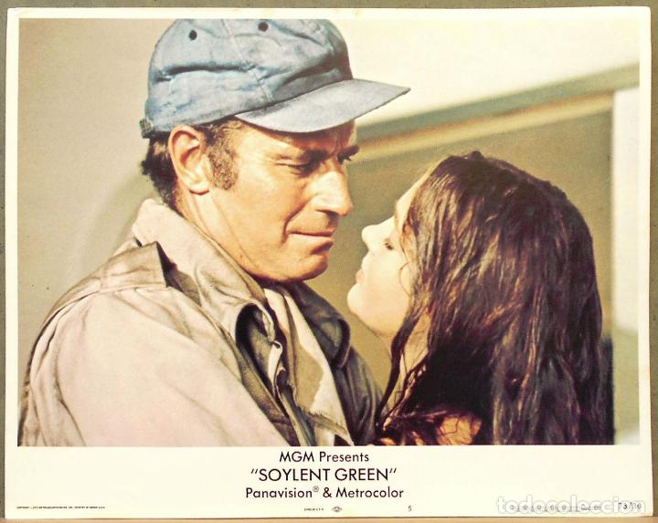 Cine: LCJ 571D CUANDO EL DESTNO NOS ALCANCE CHARLTON HESTON SCI-FI FOTOCROMO LOBBY CARD ORIGINAL AMERICANO