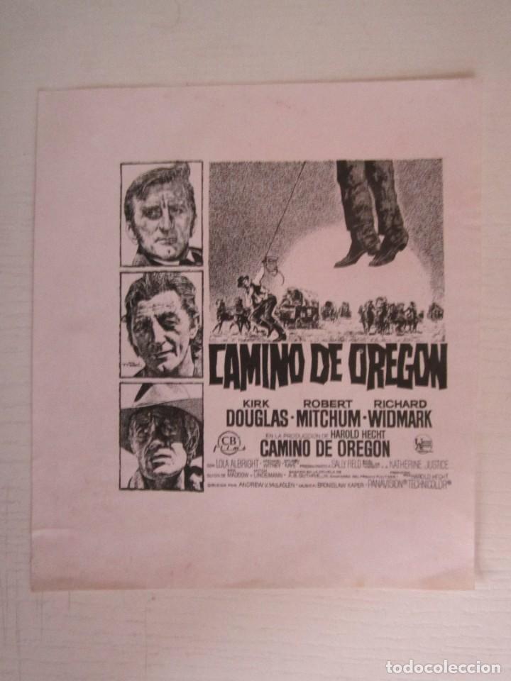 Cinema: CARTEL DE CINE DE 15X17CM. CAMINO DE OREGON USA 1967 CON KIRT DOUGLAS,R.MITCHUM Y R. WIDMARK