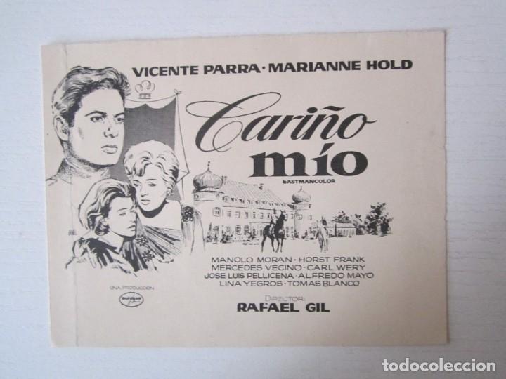 Cinema: CARTEL DE CINE DE 15X12 CM. CARI&Ntilde;O MIO DE RAFAEL GIL CON VICENTE PARRA MARIANNE HOLD