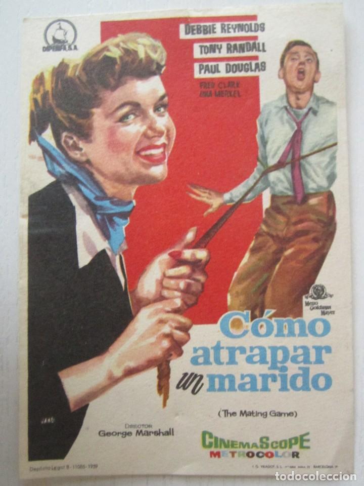 Cinema: CARTEL DE CINE 9X13 CM. COMO ATRAPAR UN MARIDO DE G. MARSHALL CON D.REINOLS Y TONY RANDALL