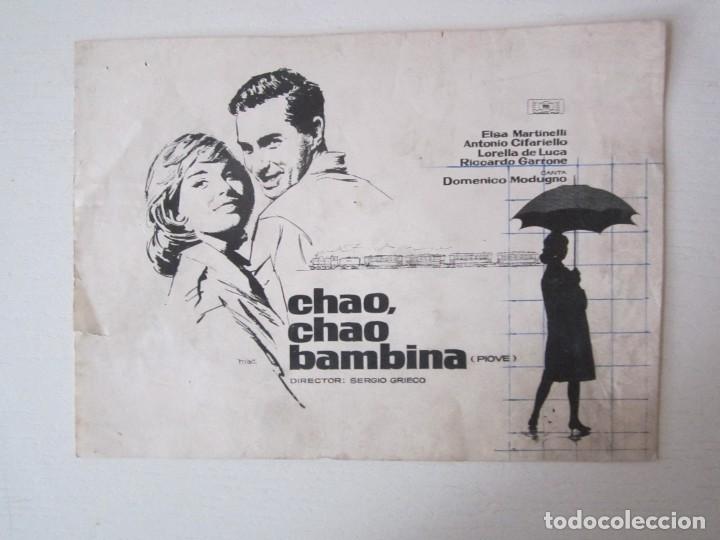 Cinema: CARTEL DE CINE DE 12X18 CHAO, CHAO BAMBINA CON ELSA MARTINELLI