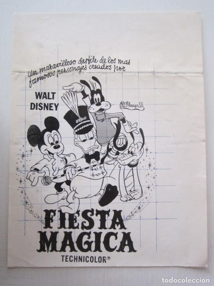 Cinema: CARTEL DE CINE DE 17X23 FIESTA MAGICA DE WALT DISNEY