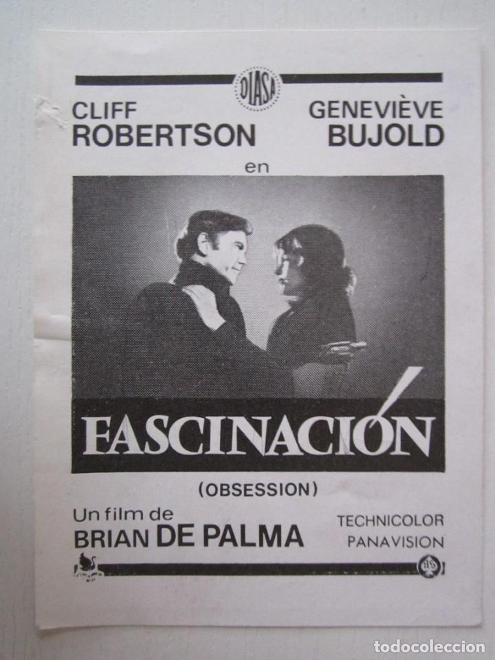 Cinema: CARTEL DE CINE DE 12X16 FASCINACION DE BRIAN DE PALMA CON CLIFF ROBERTSON Y GENEVIEVE BUJOLD
