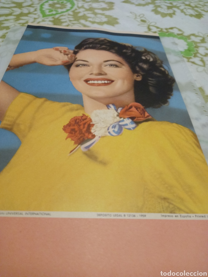 Cine: ava Gardner foto calendario original 1959 18 x 32