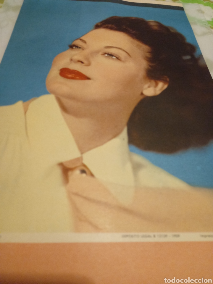 Cine: ava Gardner foto calendario original 1959 18 x 32