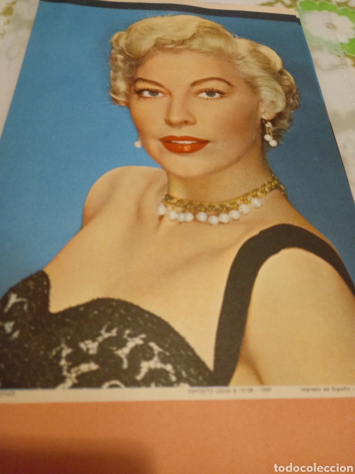 Cine: ava Gardner foto calendario original 1959 18 x 32