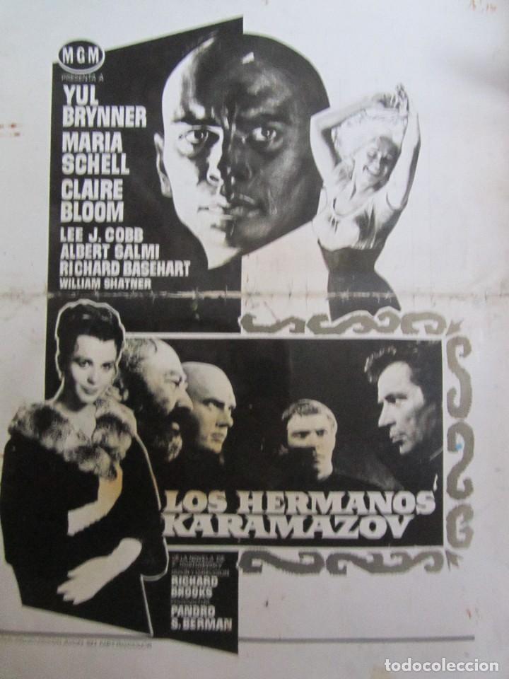 Cinema: FOTO CARTEL EN BRILLO DE 30X40 LOS HERMANOS KARAMAZOV DE RICHRD BROOKS Y MAGNIFICO REPARTO USA 1958