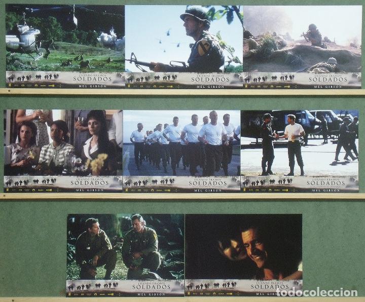Kino: SCDO 452 CUANDO ERAMOS SOLDADOS MEL GIBSON SET COMPLETO 8 FOTOCROMOS