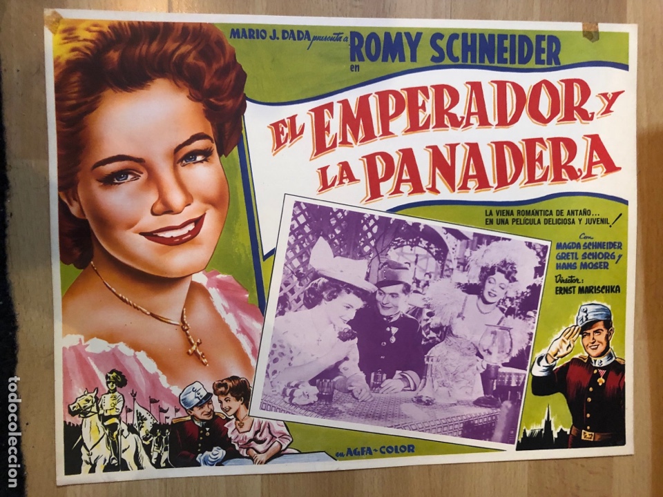 Cine: Fotocromo mexicano el emperador y la panadera.Romy schneider