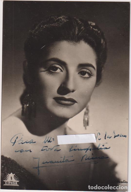 Kino: Juanita Reina. Foto - Postal de Cifesa. Dedicada y Firmada por la actriz