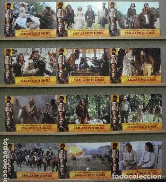 Cine: SCDO 478 CABALGA CON EL DIABLO ANG LEE SET COMPLETO 12 FOTOCROMOS ORIGINAL ESTRENO