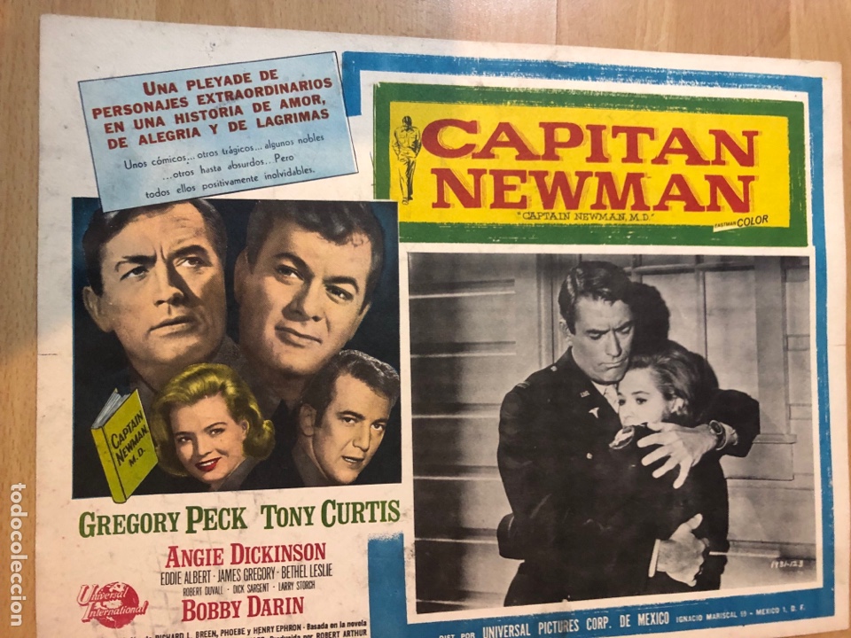 Cine: Fotocromo mexicano capit&aacute;n newman gregory peck Tony curtis
