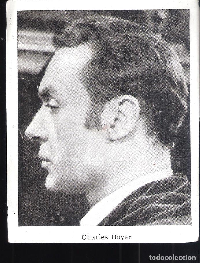 Cine: Charles Boyer en Luz de gas. Cromo 11 x 9 cm.