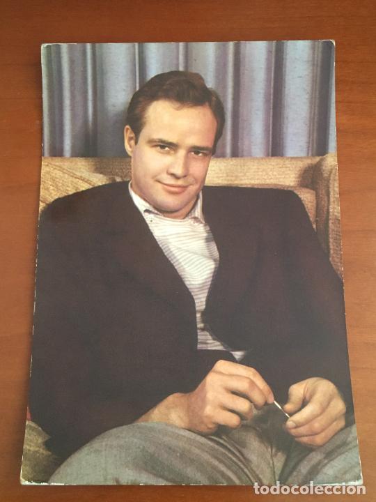 Cine: marlon brando postal color original antigua perfecto estado