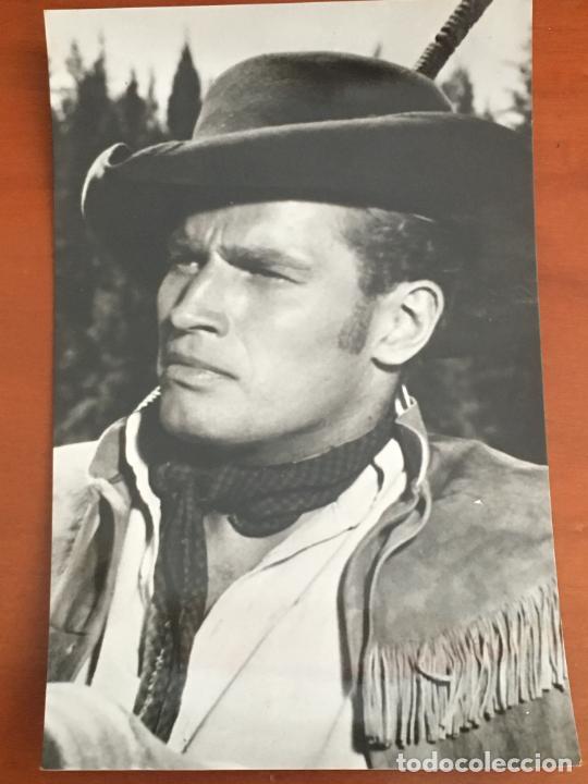 Cine: charlton heston archivo bermejo postal original antigua perfecto estado