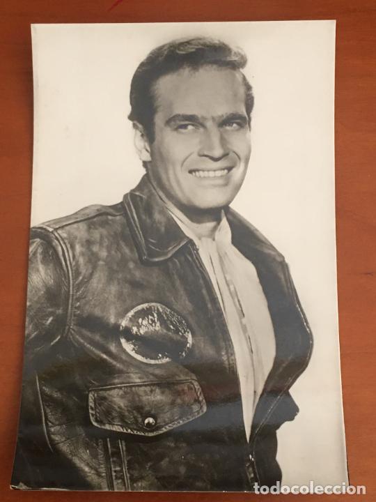 Cine: charlton heston el secreto de los incas postal original antigua perfecto estado