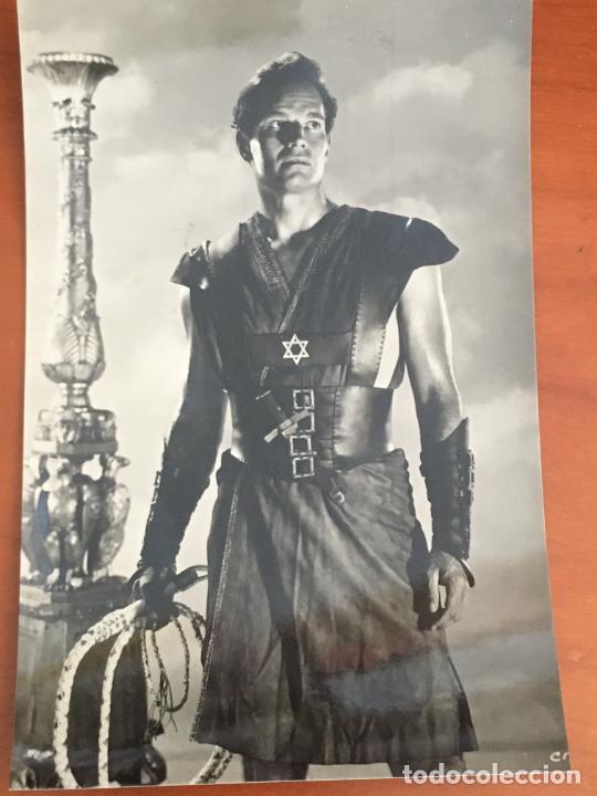 Cine: charlton heston ben hur archivo bermejo postal original antigua perfecto estado
