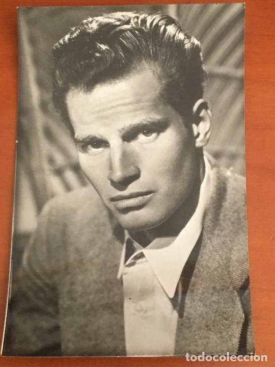 Cine: charlton heston postal original antigua perfecto estado