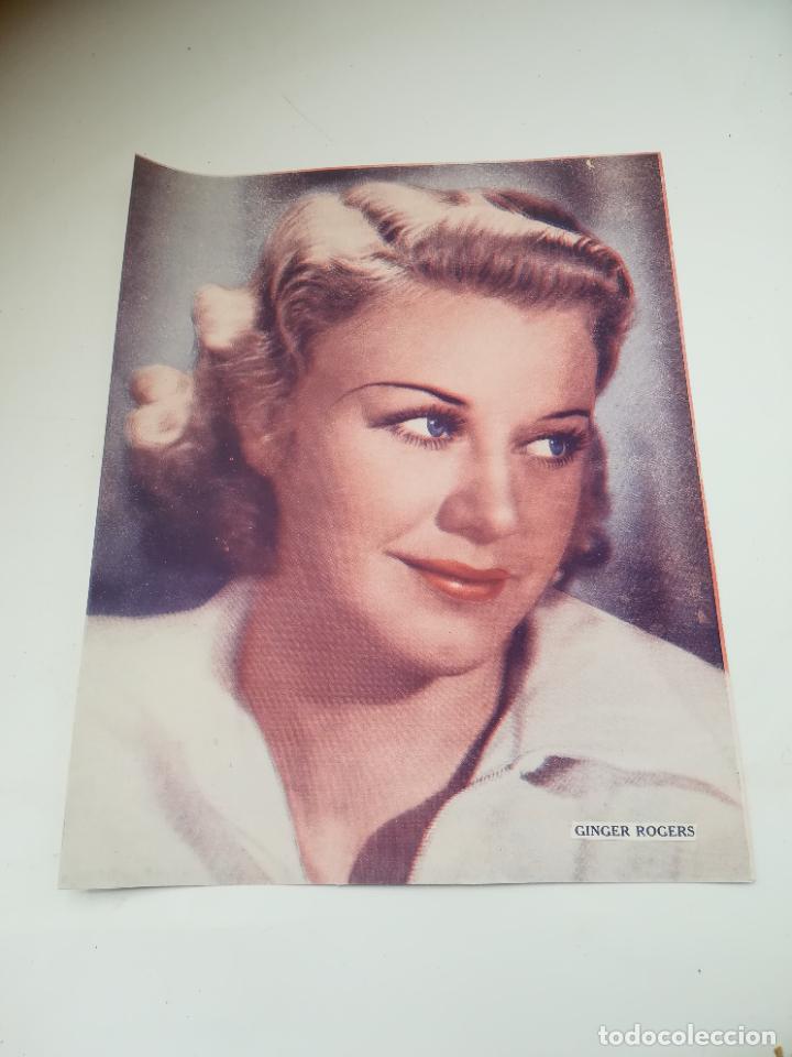 Cin&eacute;ma: LAMINA. IMAGEN DE ARTISTA DE CINE. 19 X 24 CM. GINGER ROGERS