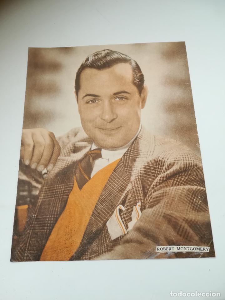 Cin&eacute;ma: LAMINA. IMAGEN DE ARTISTA DE CINE. 19 X 24 CM. ROBERT MONTGOMERY