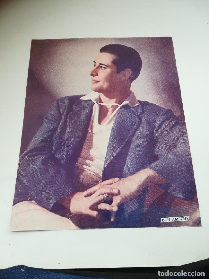 Cin&eacute;ma: LAMINA. IMAGEN DE ARTISTA DE CINE. 19 X 24 CM. DON AMECHE