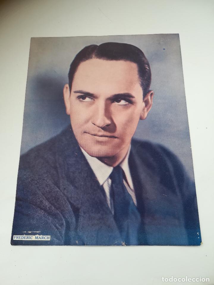 Cin&eacute;ma: LAMINA. IMAGEN DE ARTISTA DE CINE. 19 X 24 CM. FREDERIC MARCH