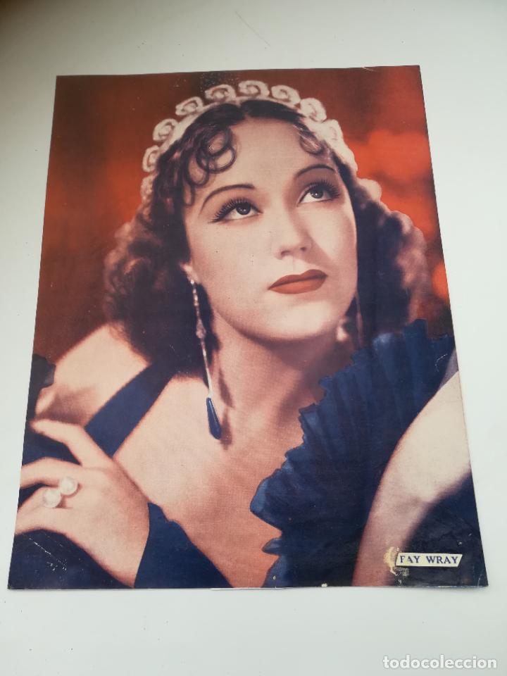 Cin&eacute;ma: LAMINA. IMAGEN DE ARTISTA DE CINE. 19 X 24 CM. FAY WRAY