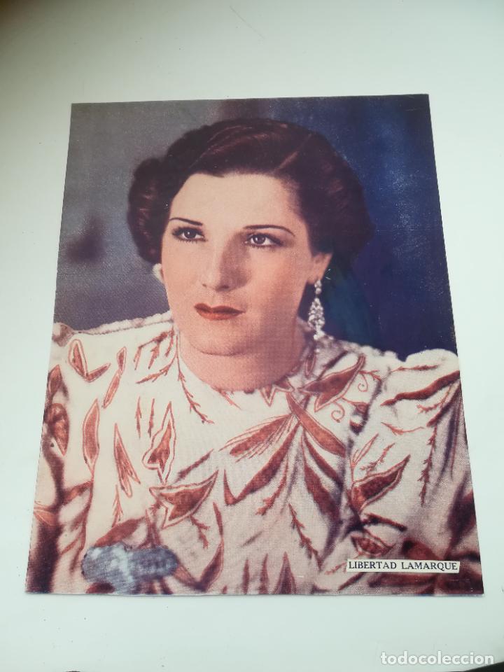 Cin&eacute;ma: LAMINA. IMAGEN DE ARTISTA DE CINE. 19 X 24 CM. LIBERTAD LAMARQUE
