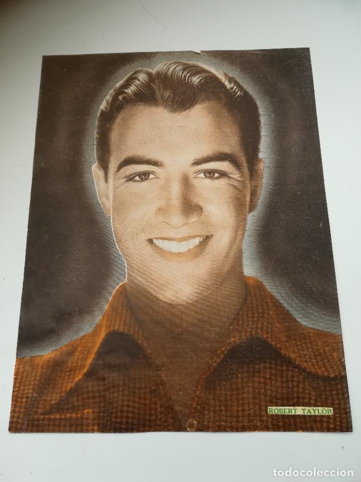 Cin&eacute;ma: LAMINA. IMAGEN DE ARTISTA DE CINE. 19 X 24 CM. ROBERT TAYLOR